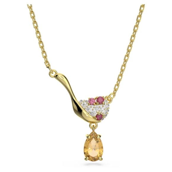 NIB HTF SWAROVSKI Cariti Red Bean Ice Necklace5634333 Chinese Red Ice Cream